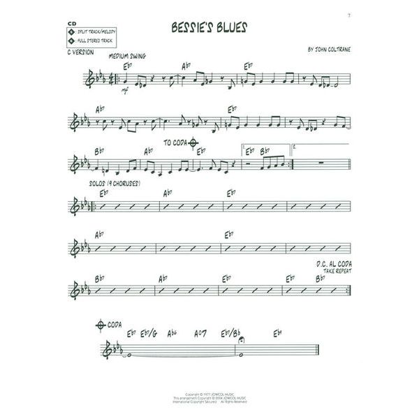 Hal Leonard Jazz Play Along Bluesy Jazz