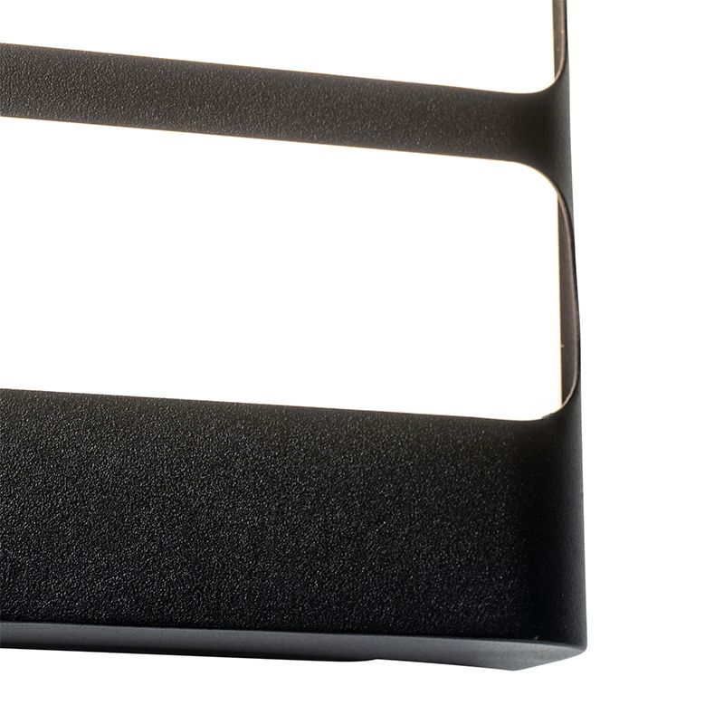 Buitenwandlamp zwart incl. LED met licht/donker sensor - Gaev