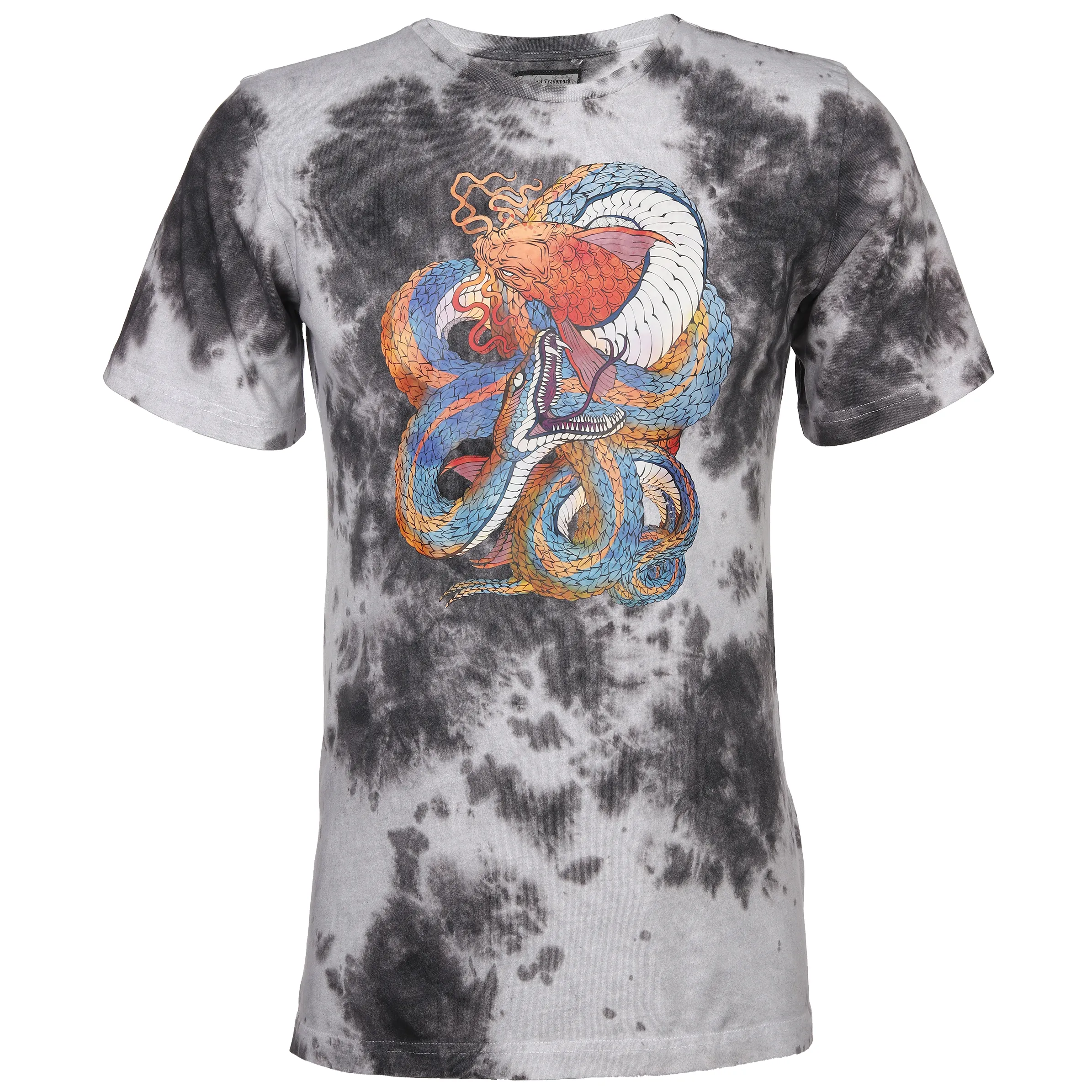 Herren Shirt im Batik Print mit coolem Motiv