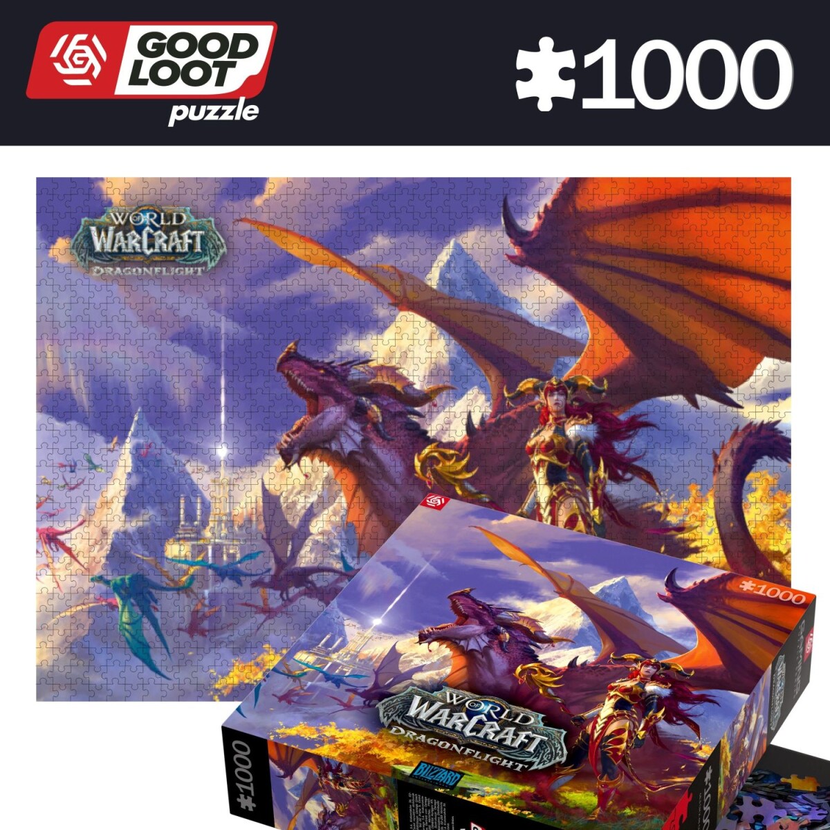 World Of Warcraft Puslespil - Dragonflight Alexstrasza - 1000 Brikker