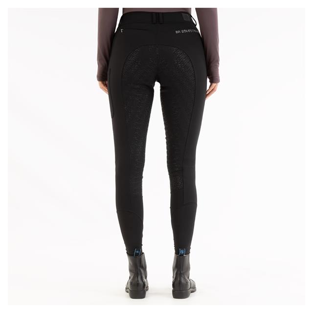 Paardrijbroek BR Jude Soft Shell Full Grip Zwart