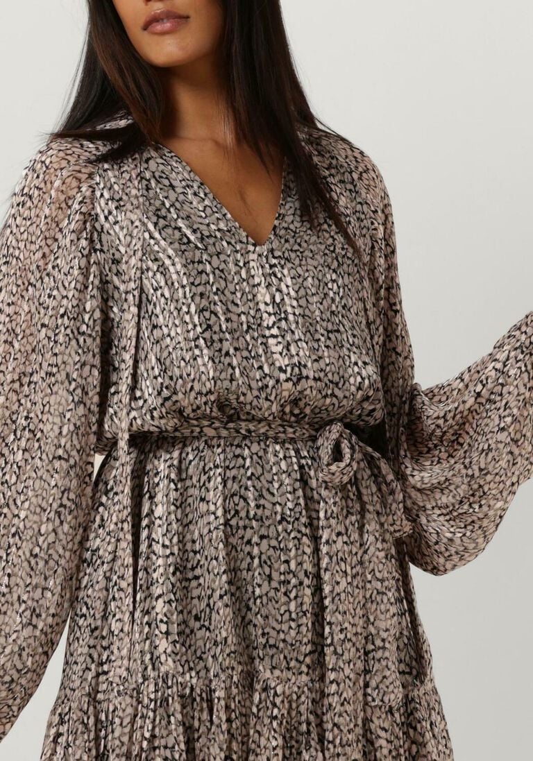 NOTRE-V beige notre-v mini jurk mini dress nv-arla