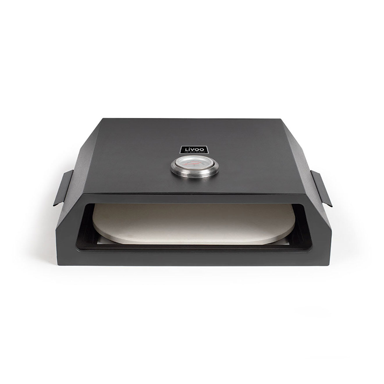 Livoo Four à pizza pour barbecue noir - 41.5x16x48 cm