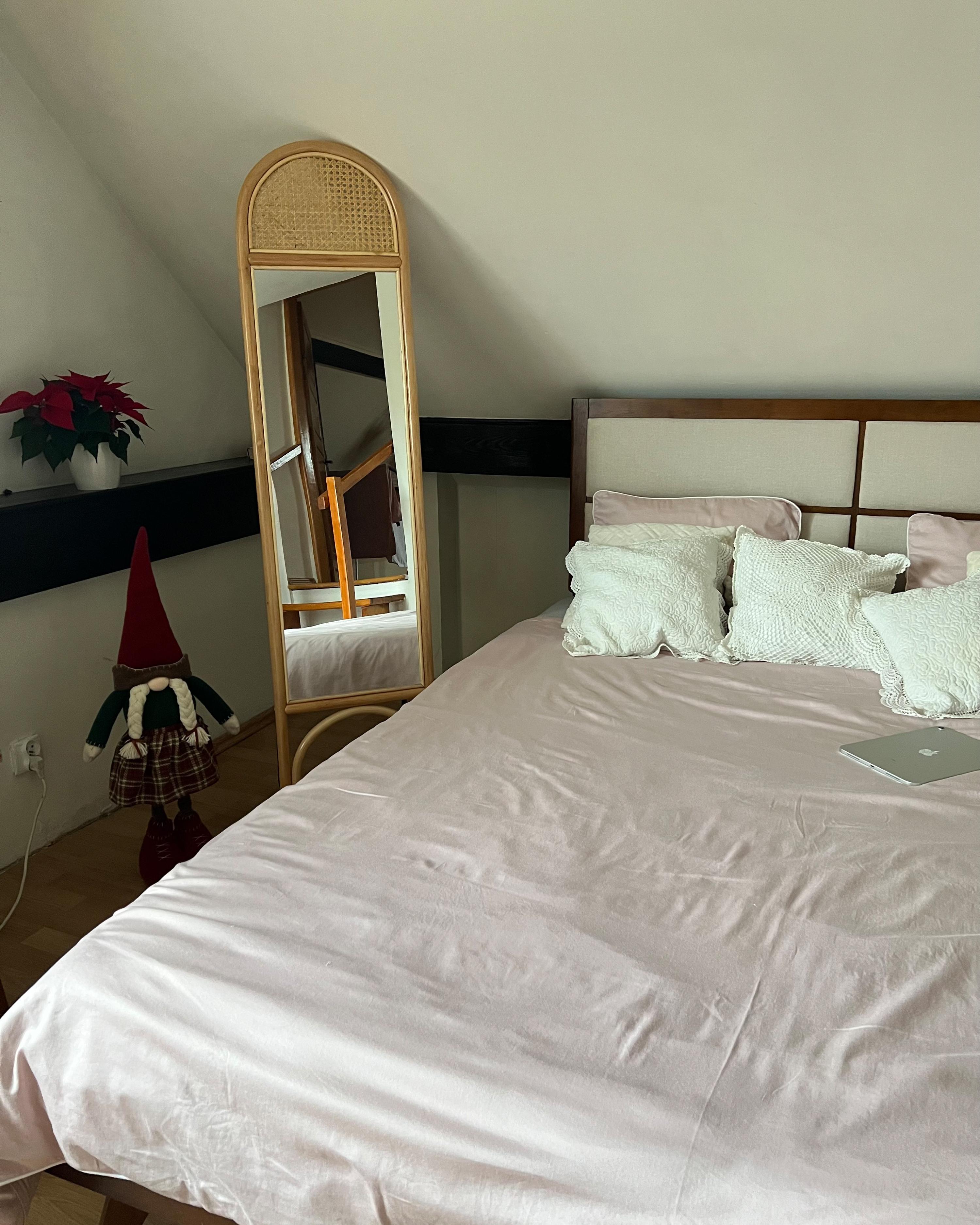 Staande spiegel BRUSSEY 170 cm Rotan Natuurlijk