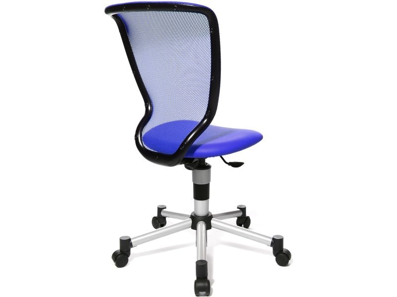 Topstar Kinder Bürostuhl Titan Junior, Blau Mitwachsender Design-Kinder- und Jugenddrehstuhl