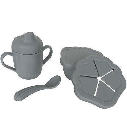 Konges Sløjd Spises?t - Silicone - 3 dele - Light Blue