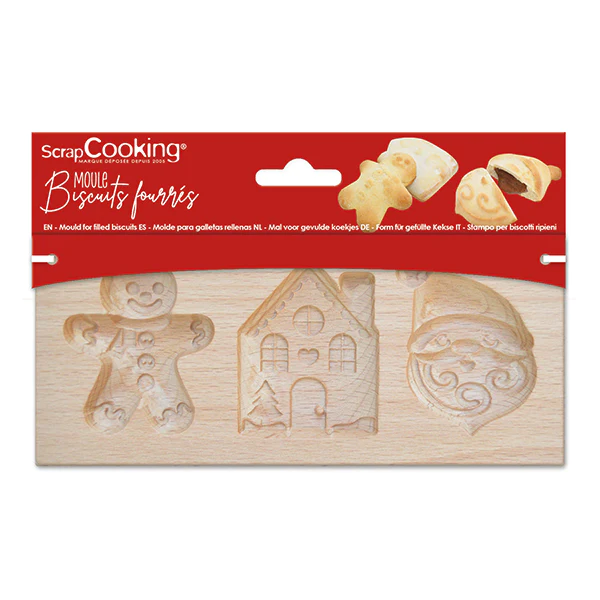 Moule bois biscuits fourrés Noël Scrapcooking