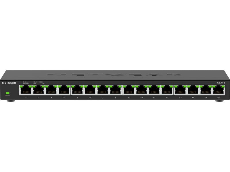 Netgear Switch GS316 V3 16 Port 16-Port Gigabit Unmanaged Switch