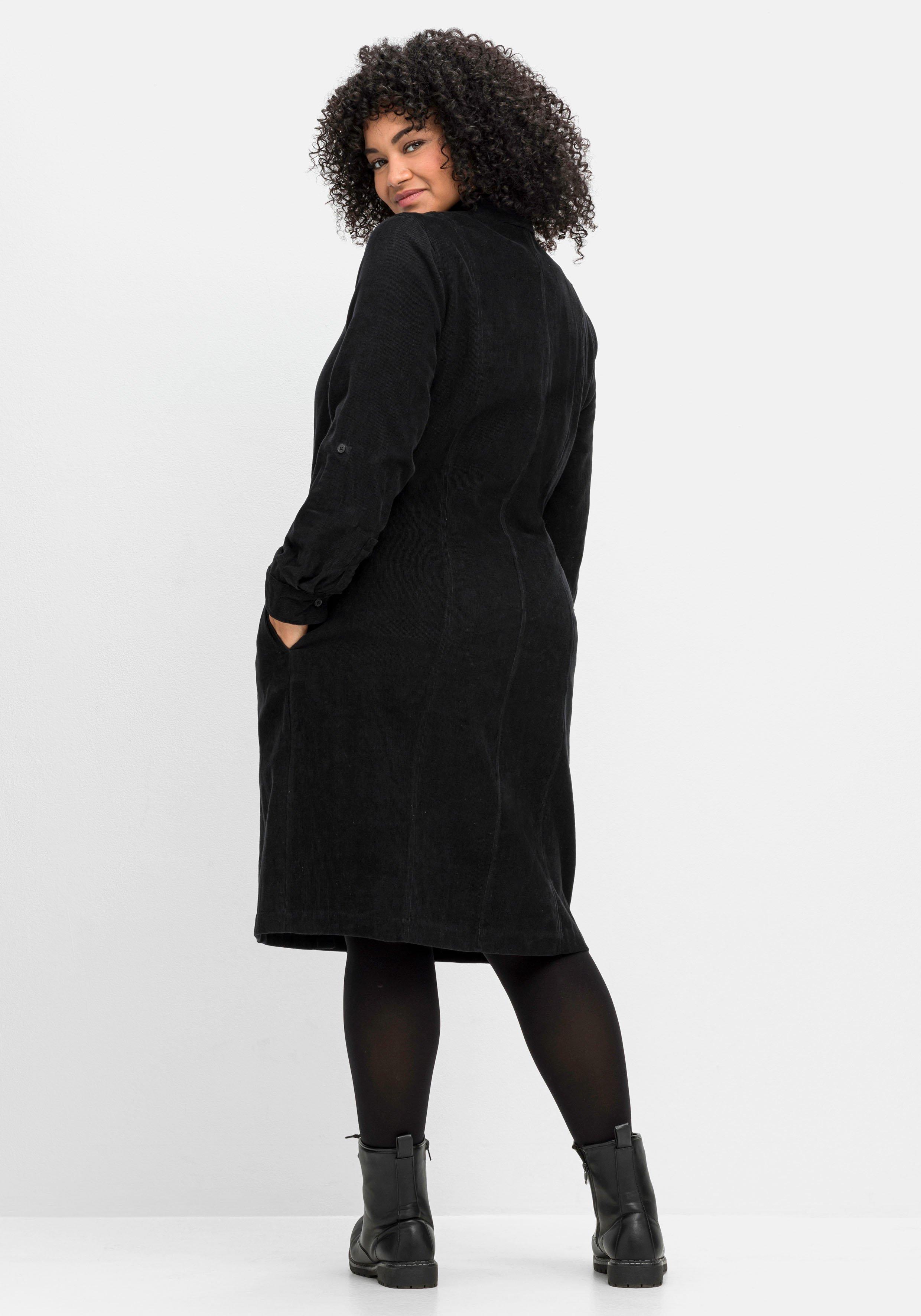 Hemdblusenkleid aus weichem Cord