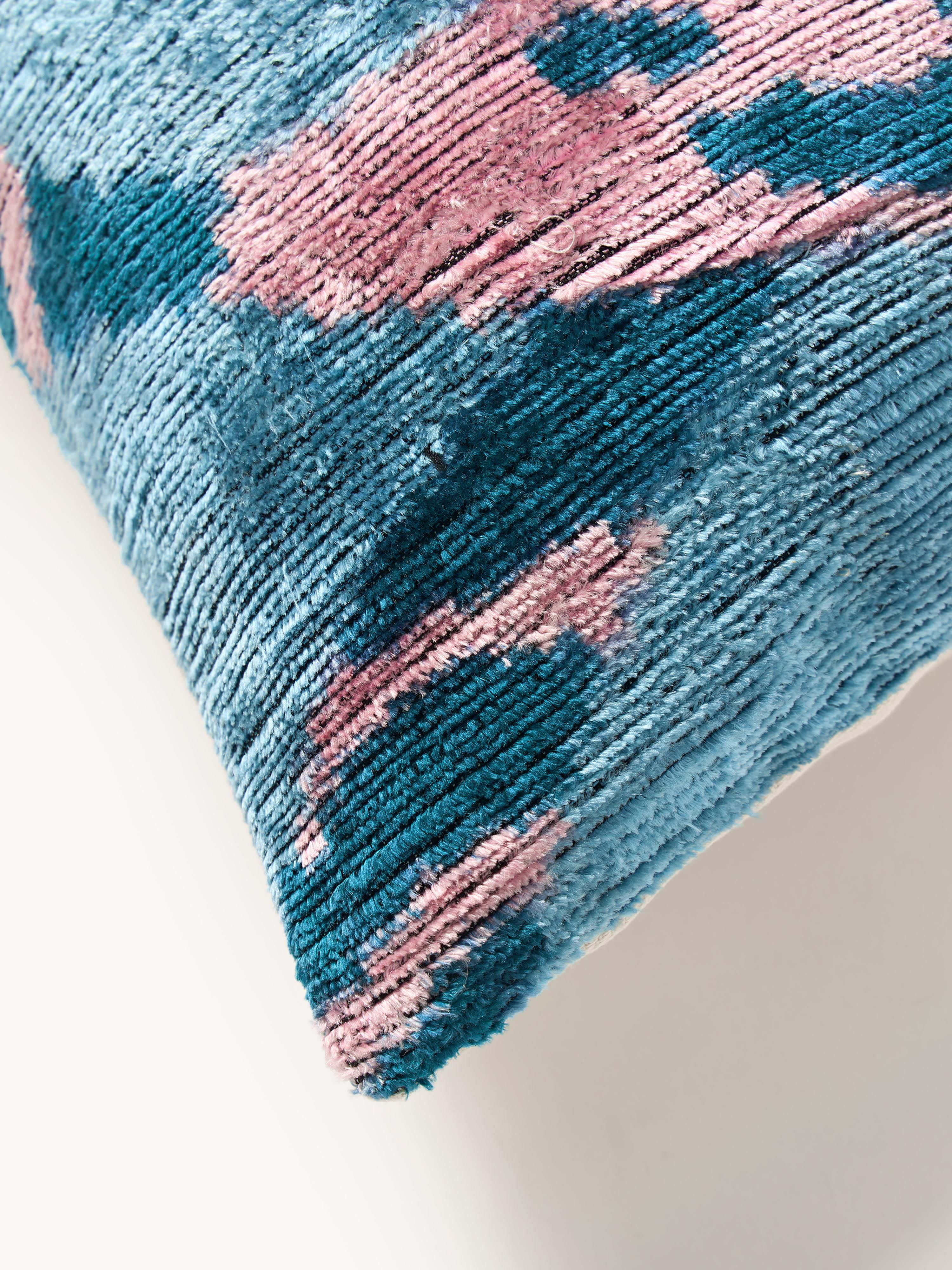 Zijden fluwelen kussenhoes Velvety met abstract patroon