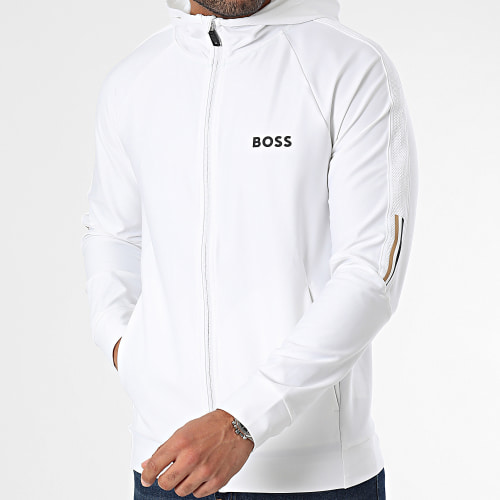 Sweat Zippé Capuche Sicon 50506162 Blanc
