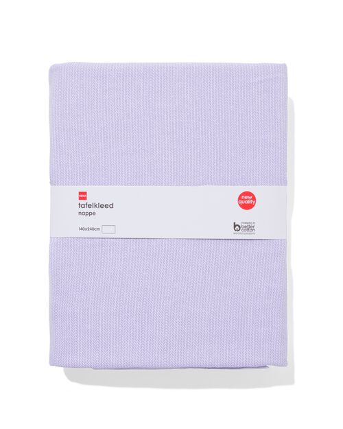 nappe coton 140x240 lilas