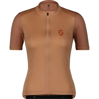 Scott Endurance 10 Kurzarmtrikot Rose Beige / Braze Orange Damen
