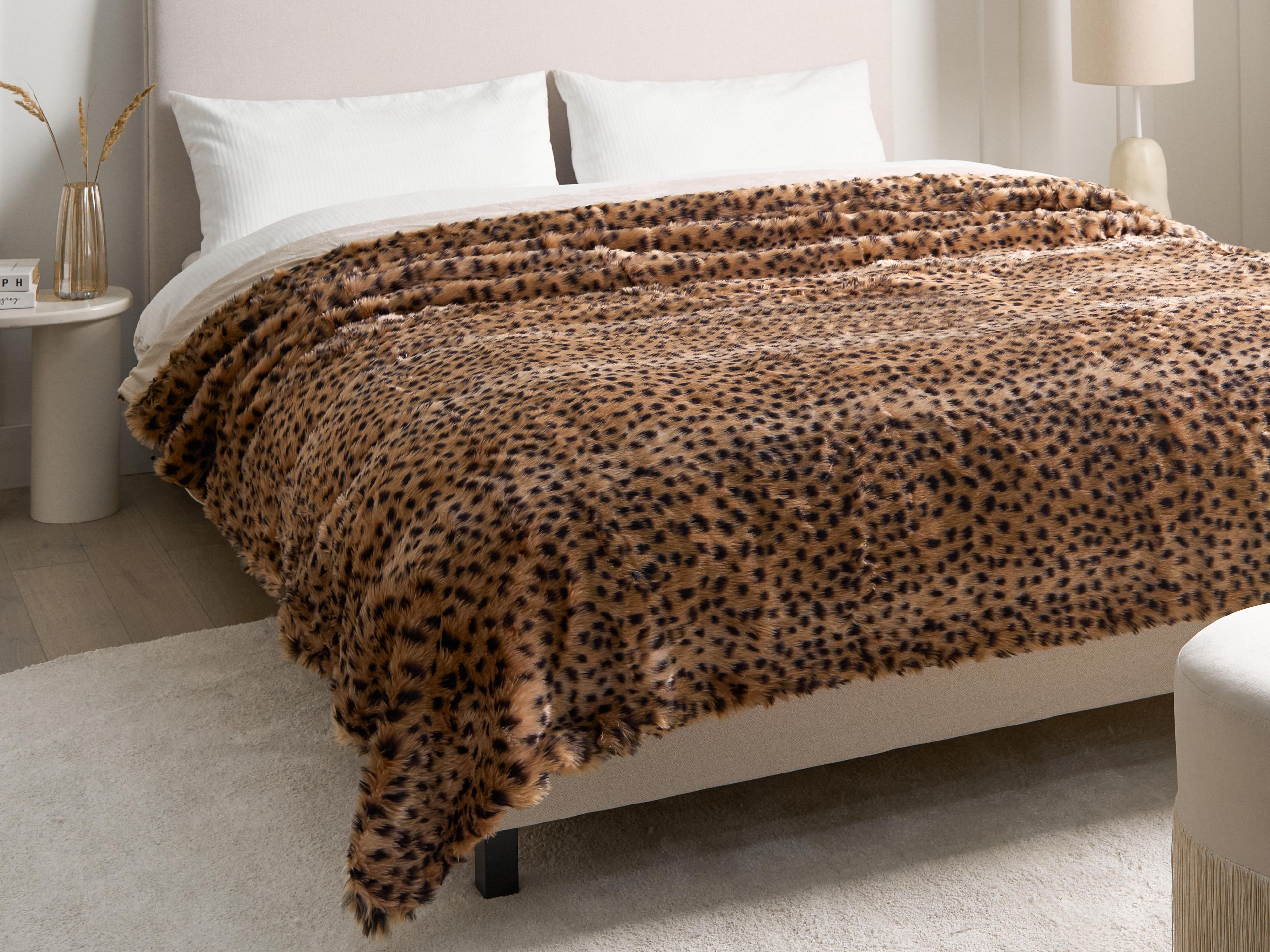 Sprei KUDELI Nepbont 200 x 220 cm Bruin