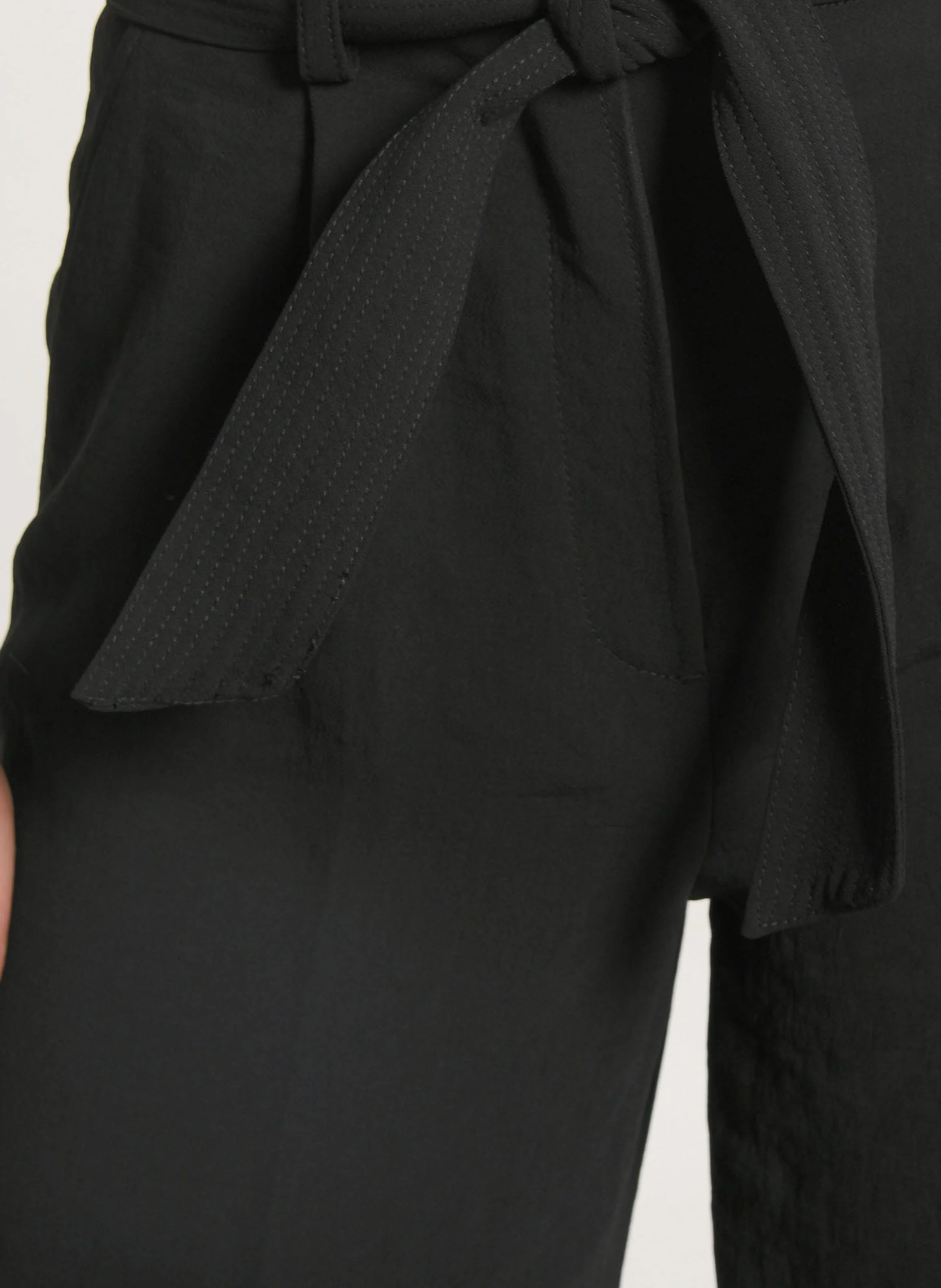 MIKA - Pantalon droit taille haute | Noir