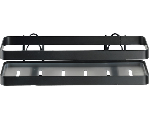 Wenko Turbo-Loc Gala zwart kruidenrek + adapter