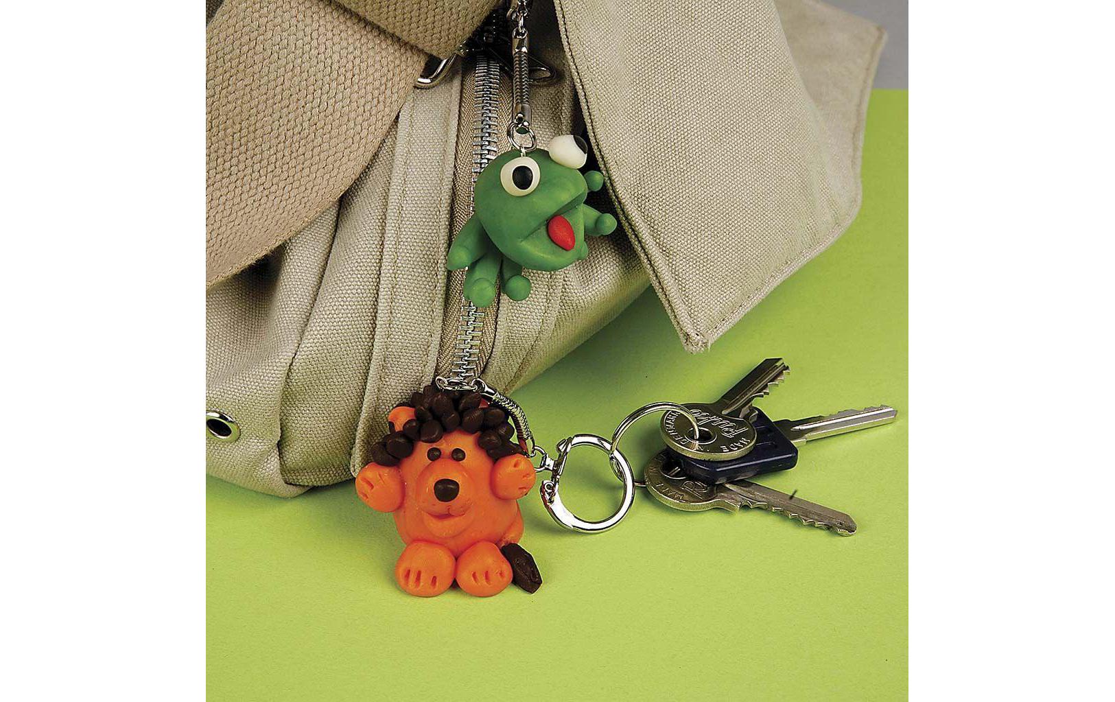 Schlüsselanhänger 6 cm 5 StückSchlüsselring mit Kette