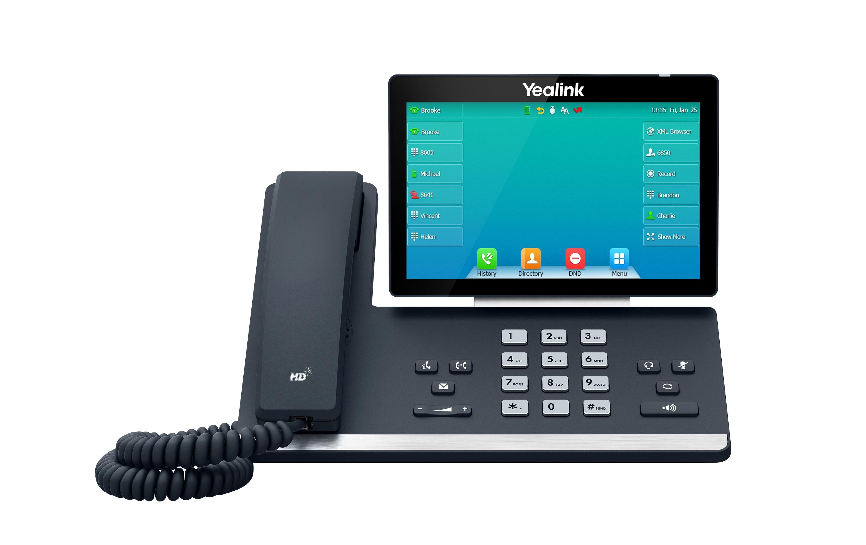 Tischtelefon SIP-T57W Grau<br>Prime Business Phone für optimale Desktop-Produktivität