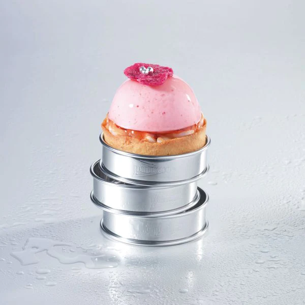 Kit moule silicone 6 demi-sphères + 6 cercles à tarte Patisse