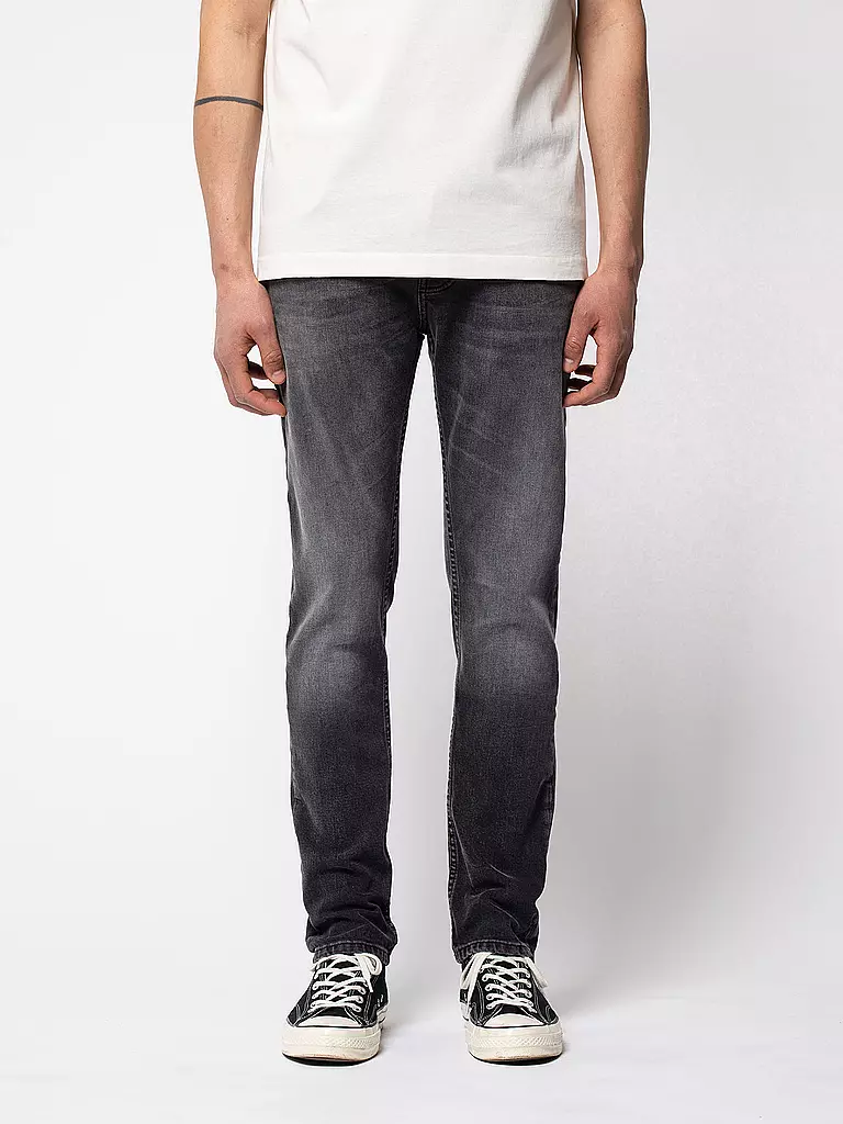NUDIE JEANS Jeans Grim Tim grau