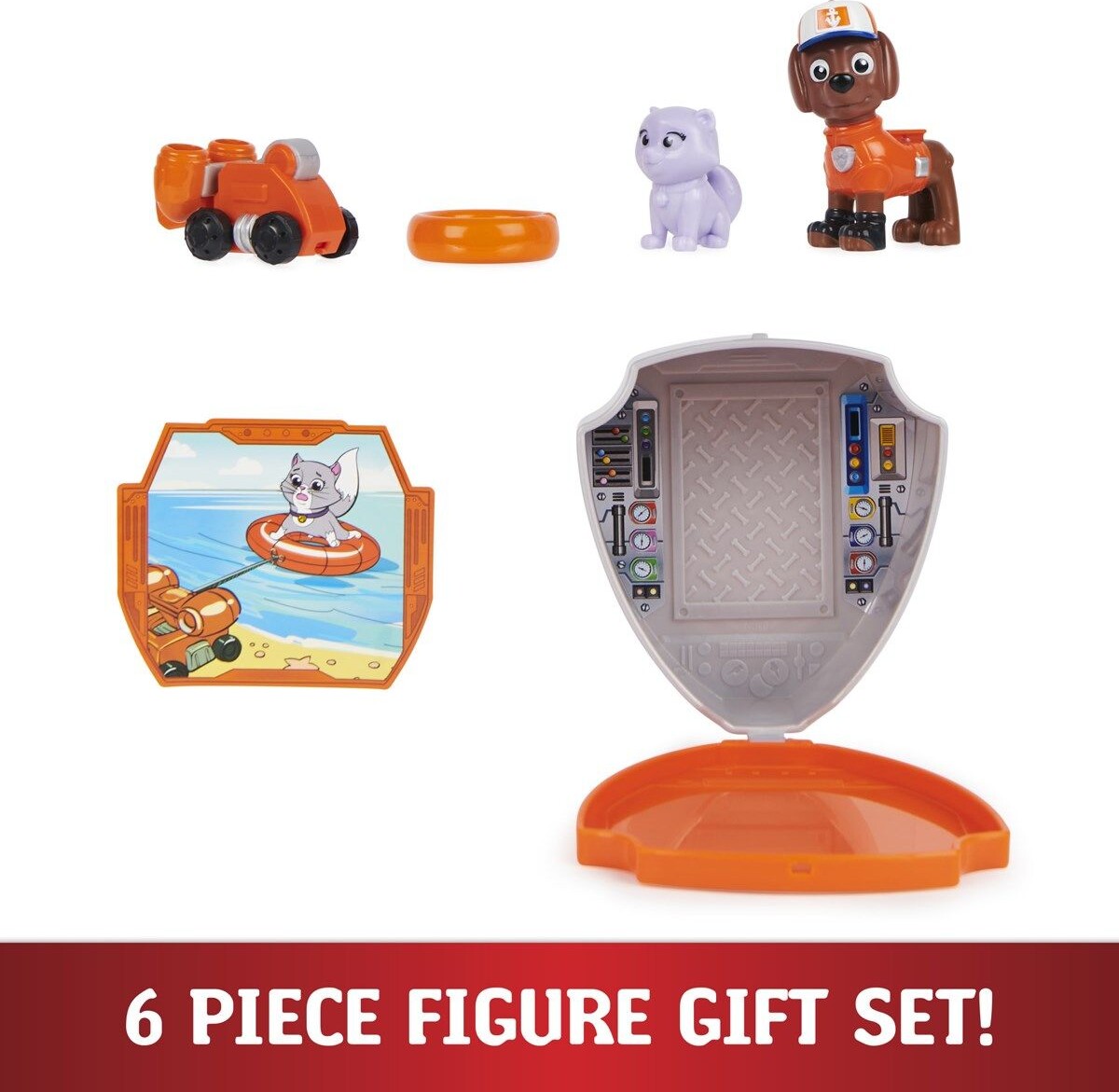 Paw Patrol - Zuma Figur Med Tilbehør - 7 CM