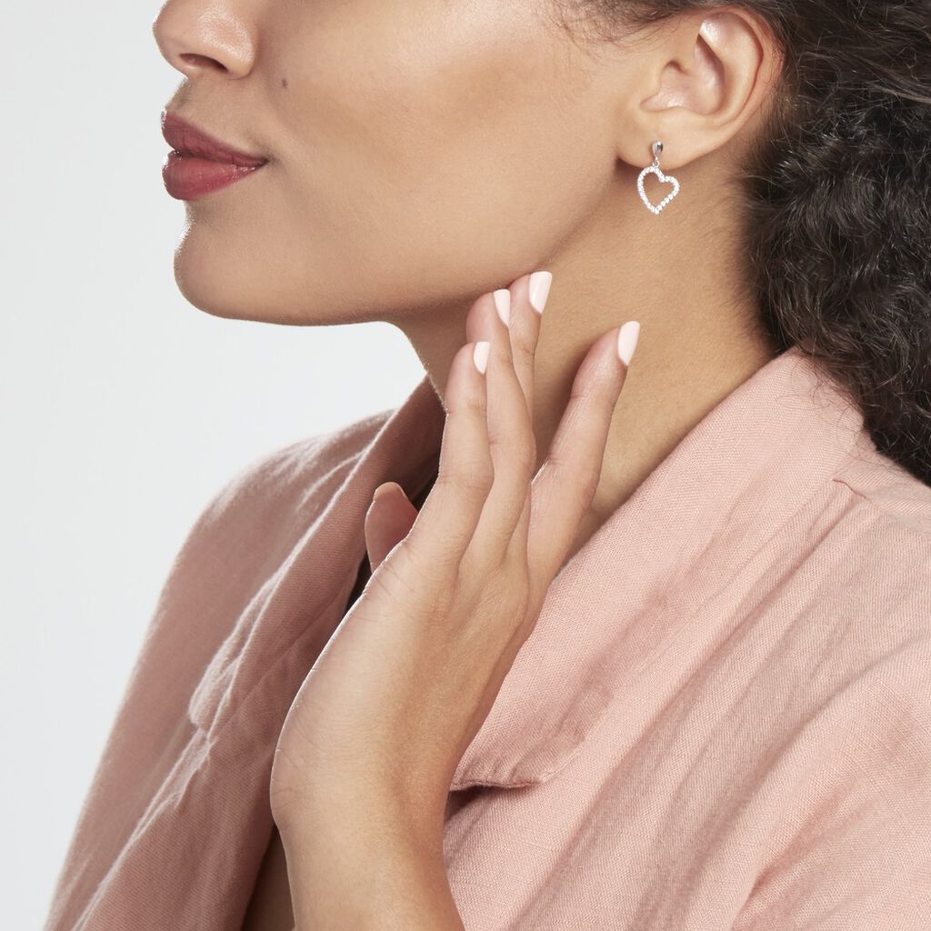 Boucles D'oreilles Pendantes Fabricius Argent Oxydes