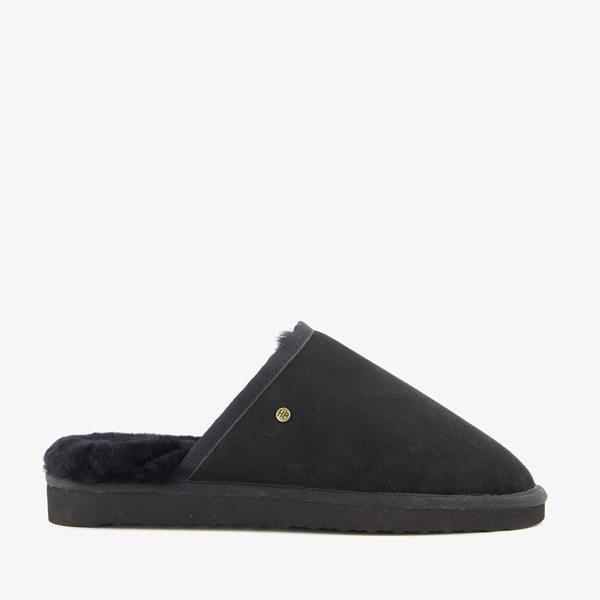 Hush Puppies gevoerde heren pantoffels zwart