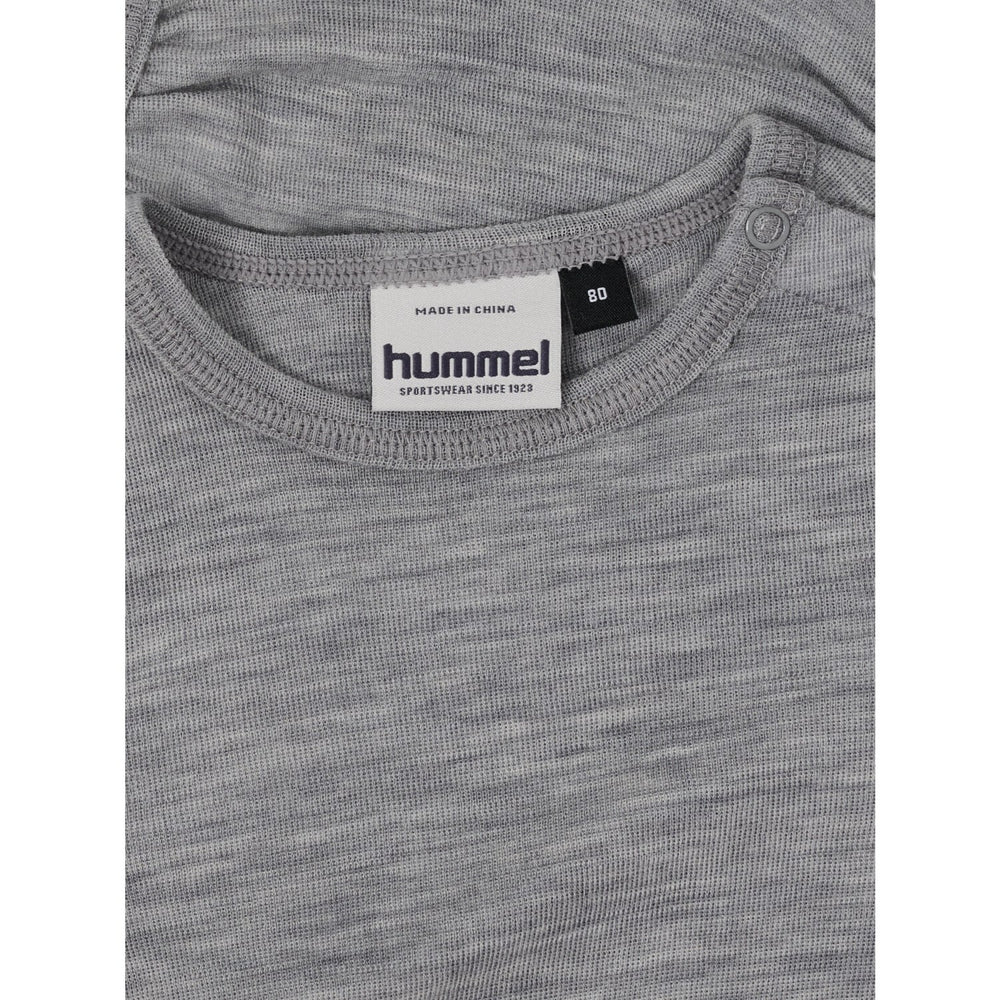 Køb Hummel Grey Melange Mini Uld Rib Body L/S