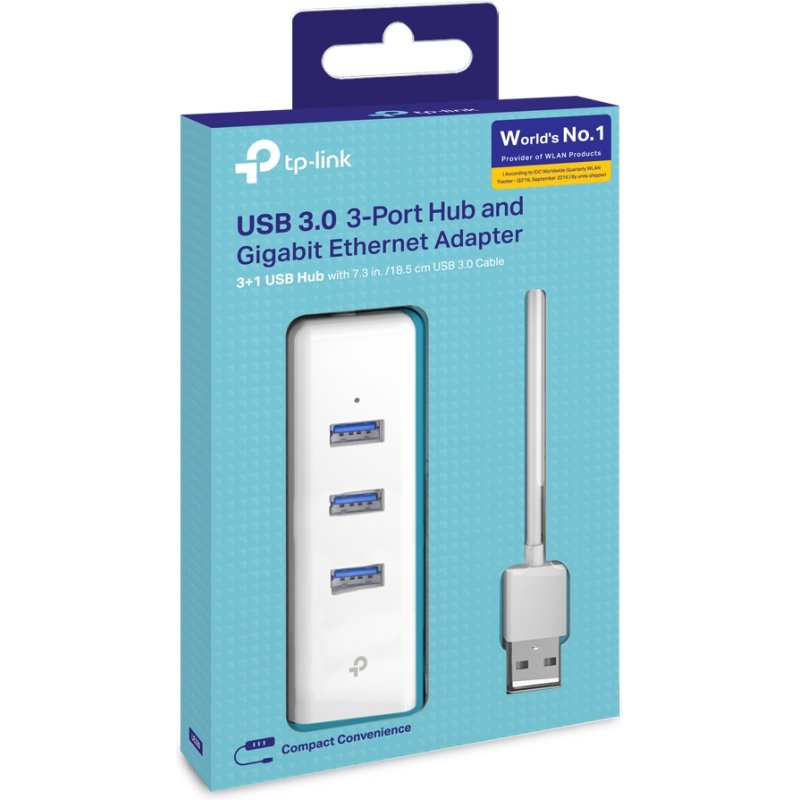 TP-Link UE330 station d'accueil Avec fil USB 3.2 Gen 1 (3.1 Gen 1) Type-A Blanc