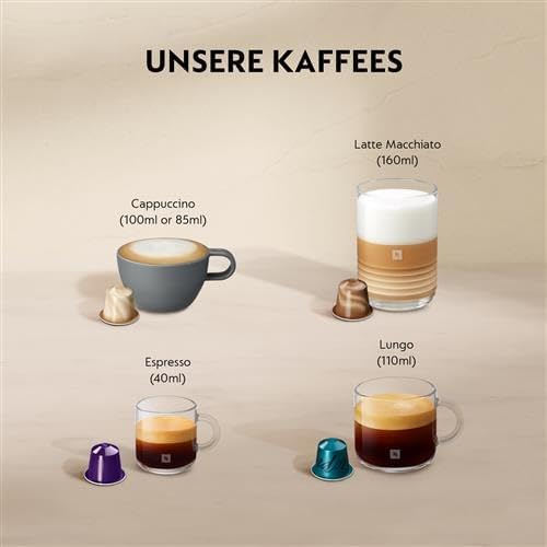 Nespresso Krups XN7615 Citiz&Milk Kaffeekapselmaschine | 1260W | Wassertankkapazität 1l | Pumpendruck 19 Bar | Farbe Rot