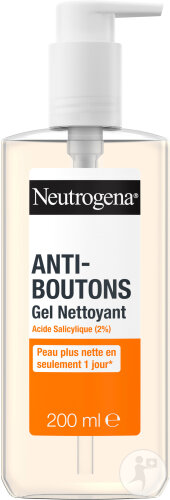 Neutrogena Gel Nettoyant Anti-Boutons Visage Peaux Acnéiques 200ml