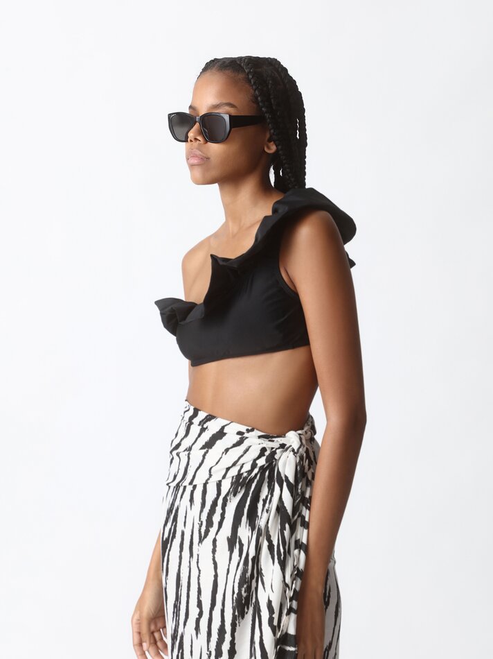 Saia pareô estampada - Estampa de zebra