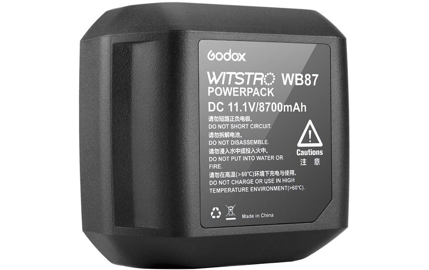 Akku WB87<br>Passender Akku zu dem Godox-Blitz AD600B