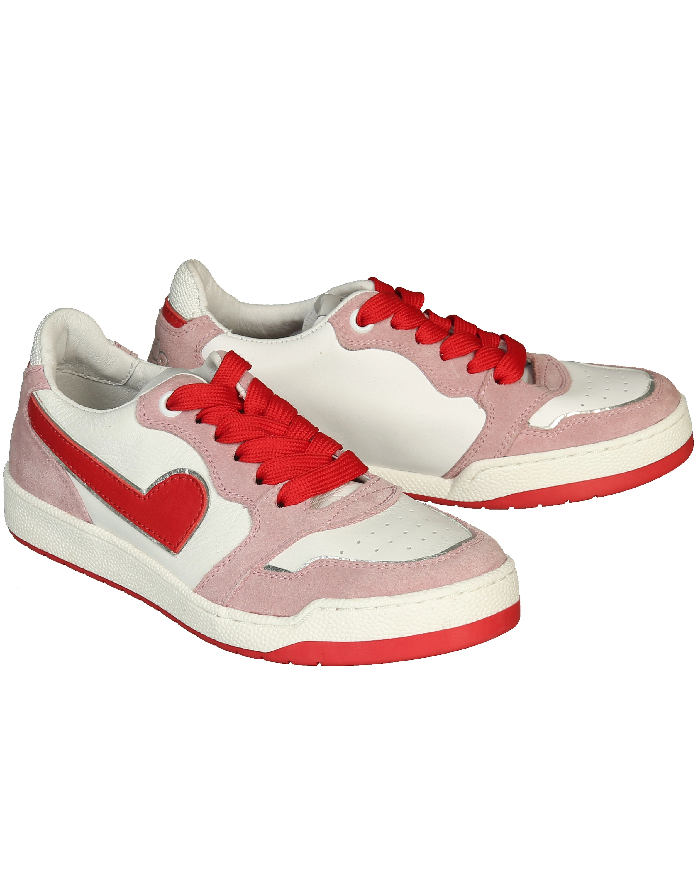 Sneaker ATHLETIC LACE-UP LOW in white/pink