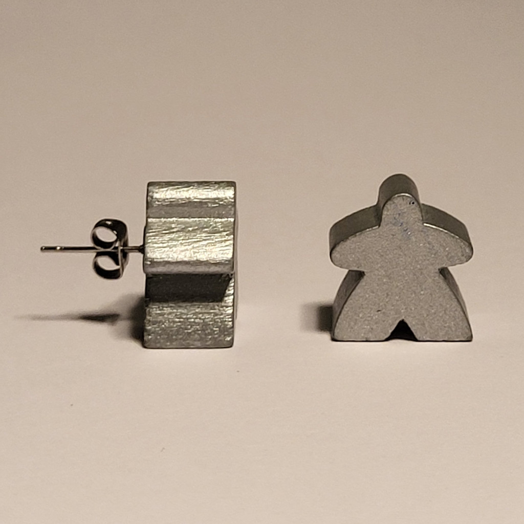 Meeples en fête ! Boucles d’oreilles puce - Argent