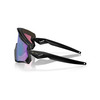 Lunettes de soleil Oakley WIND JACKET 2.0 MATTE BLACK PRIZM ROAD JADE - Noir / Vert