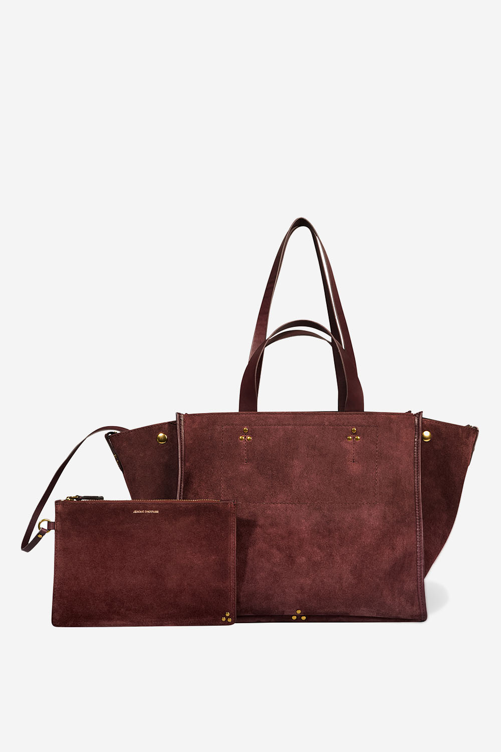 Leon M suede shoulder bag