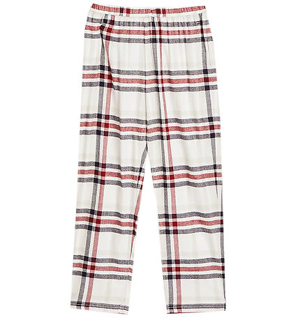 Tommy Hilfiger Natt?j - 2-delt - Heritage Check Ivory