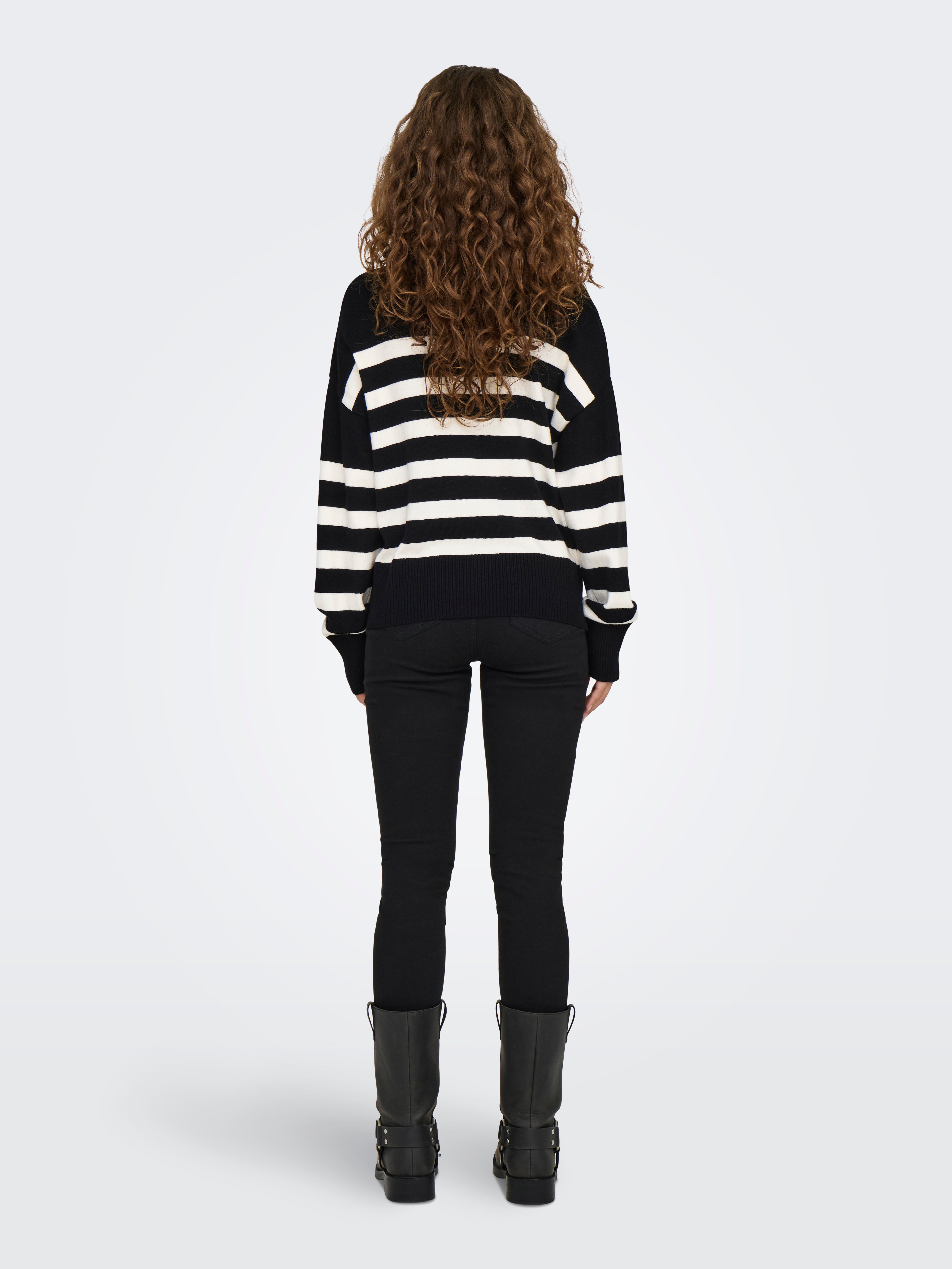 ONLBARIA Strickpullover Black