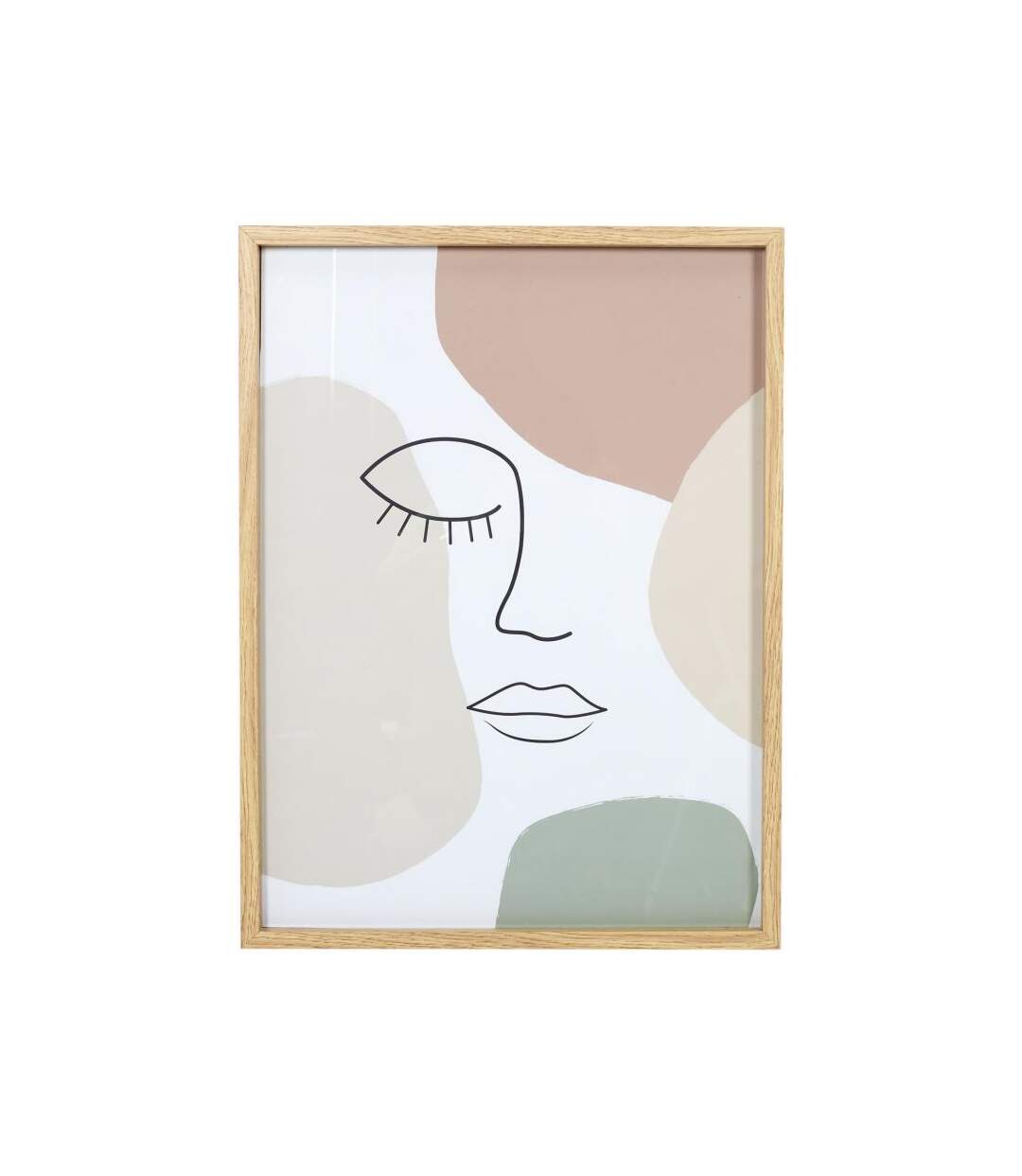 Paris Prix - Cadre Photo Déco arty 45x60cm Beige & Blanc