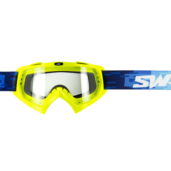 Swaps - Masque Pixel Jaune fluo / Bleu / Orange