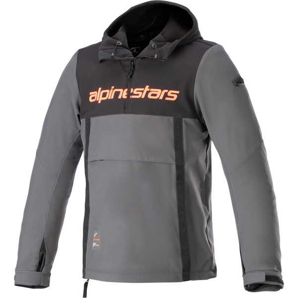 Alpinestars - Sweat Sherpa Gris / Noir / Rouge fluo