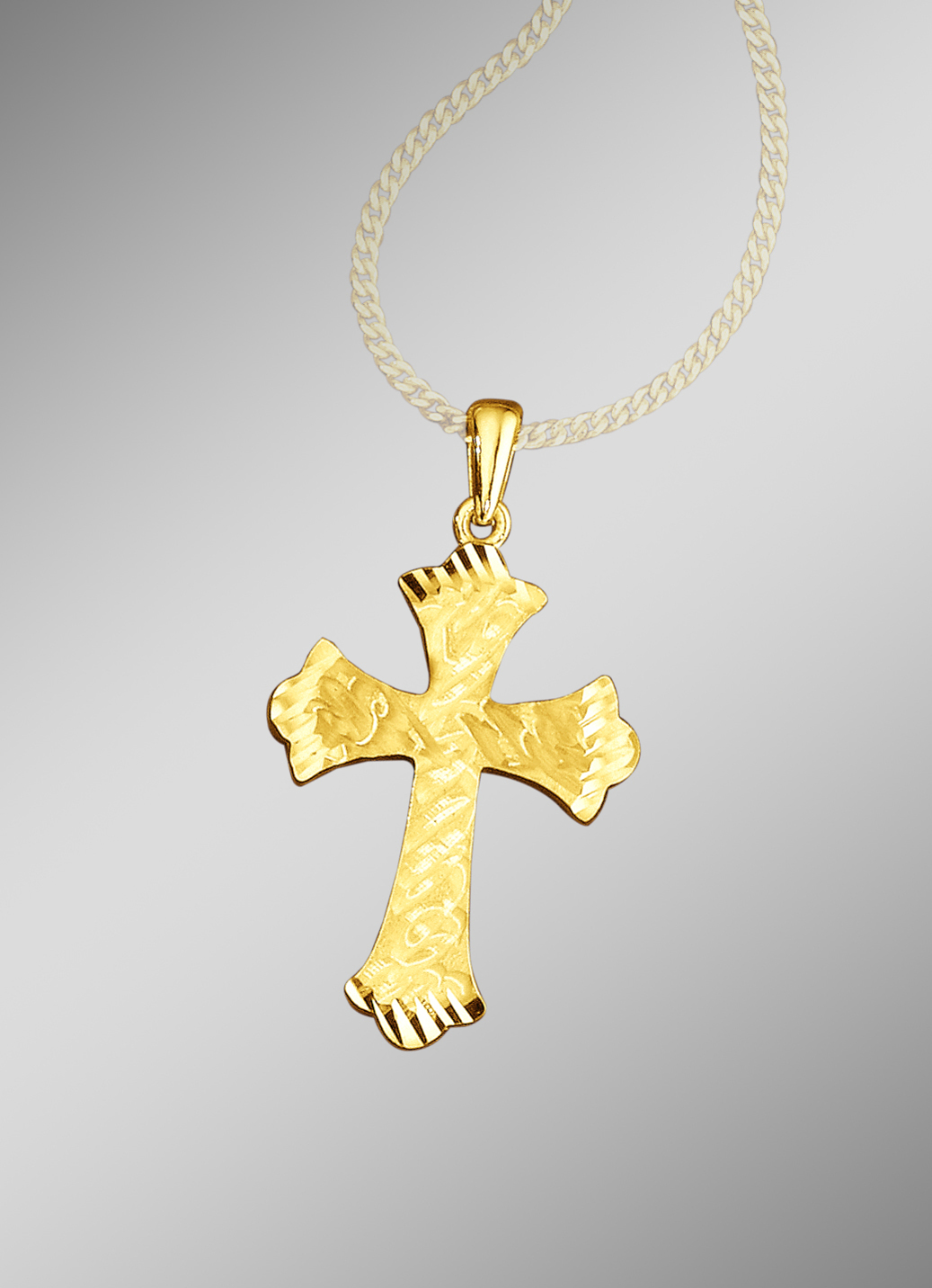 Goldplattierter Kreuz-Anhänger