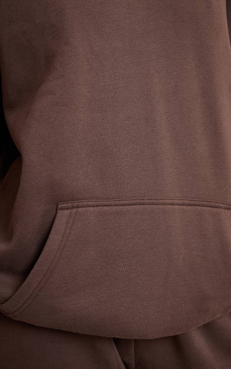 Espresso Sweat À Casynthétiqueche Oversize Grande Taille À Enfiler