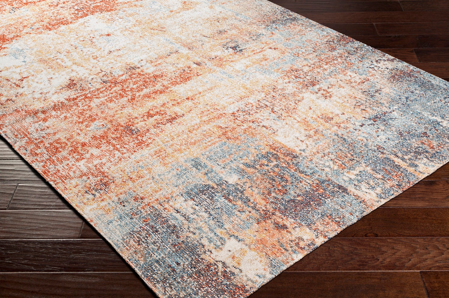 Binnen-/buitenkleed rood/blauw 80x220 cm SAMIRA