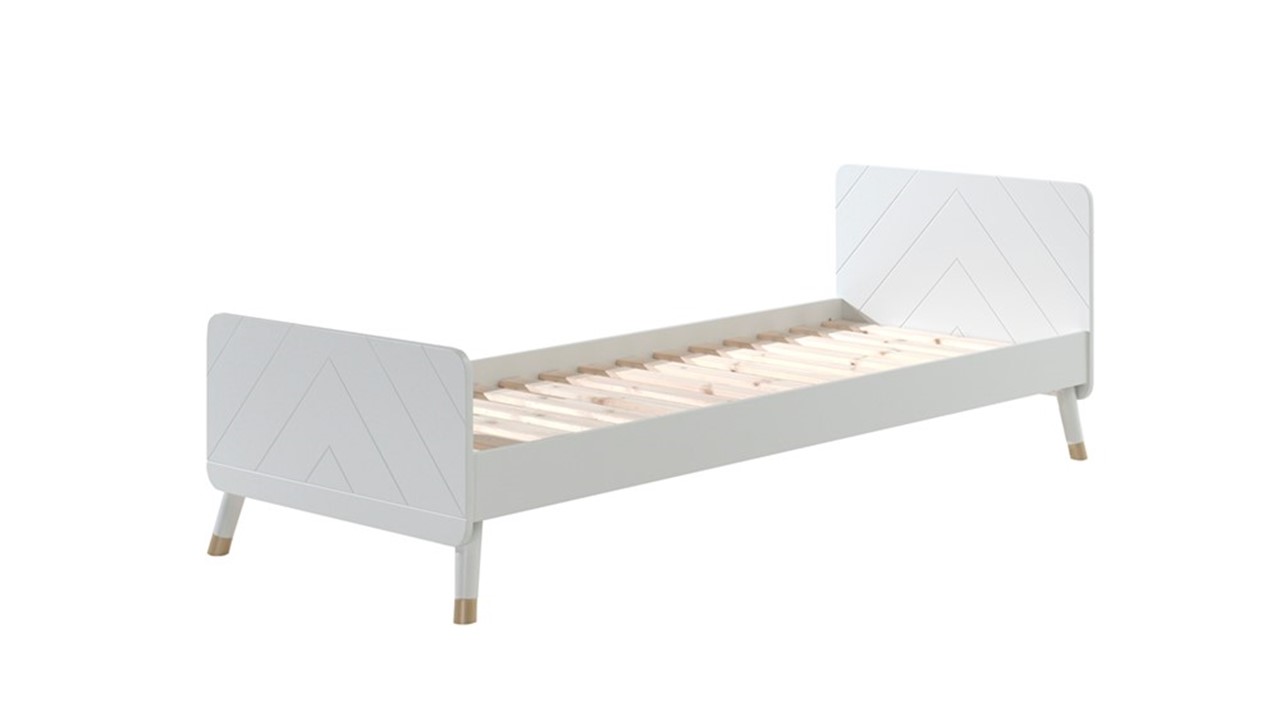 Bed Billy met nachtkast wit