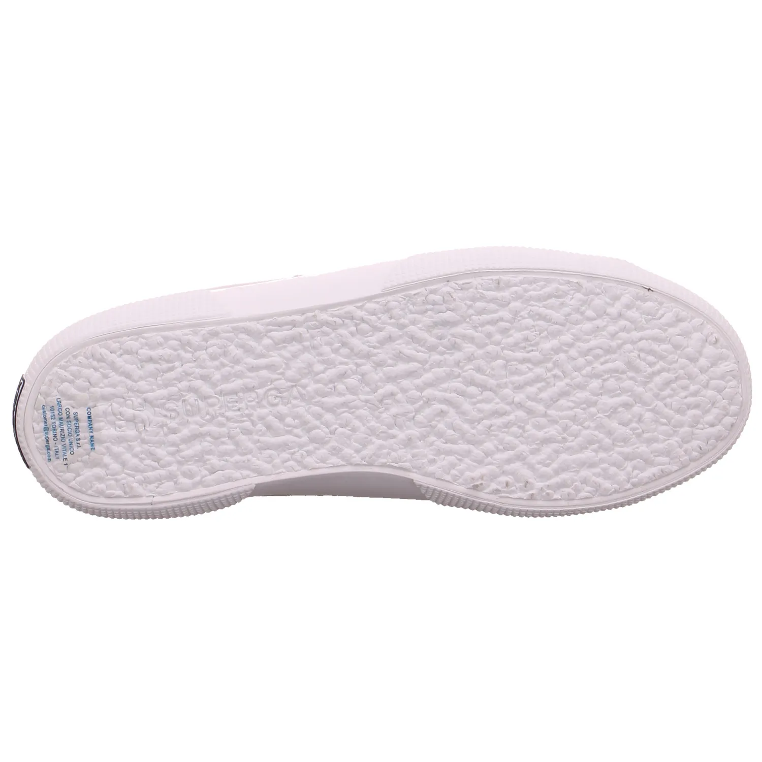 SUPERGA Sneaker Silber Textil  mit superleichter Laufsohle