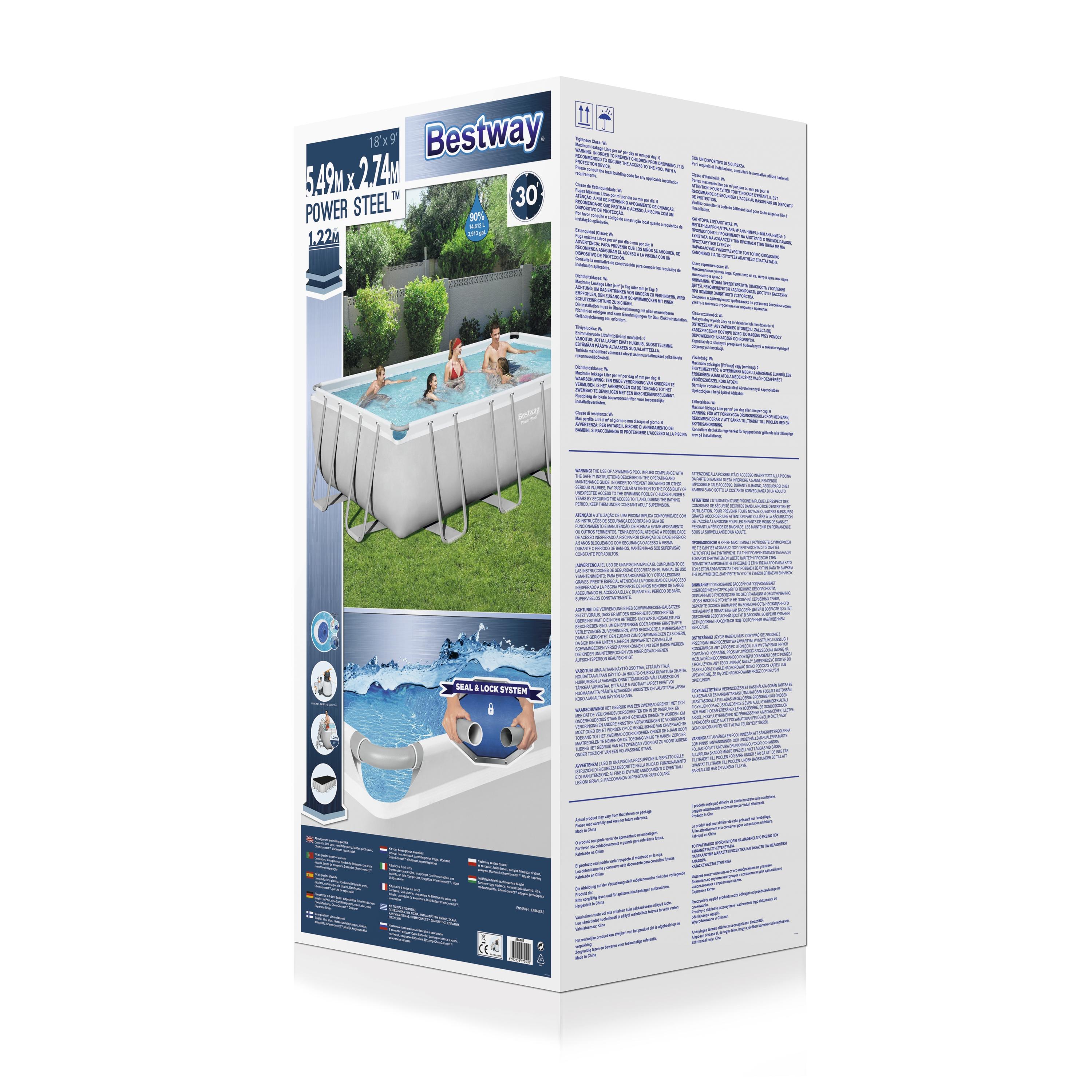 Bestway Pool Komplett-Set Sandfilter 549 x 274 x 122 cm