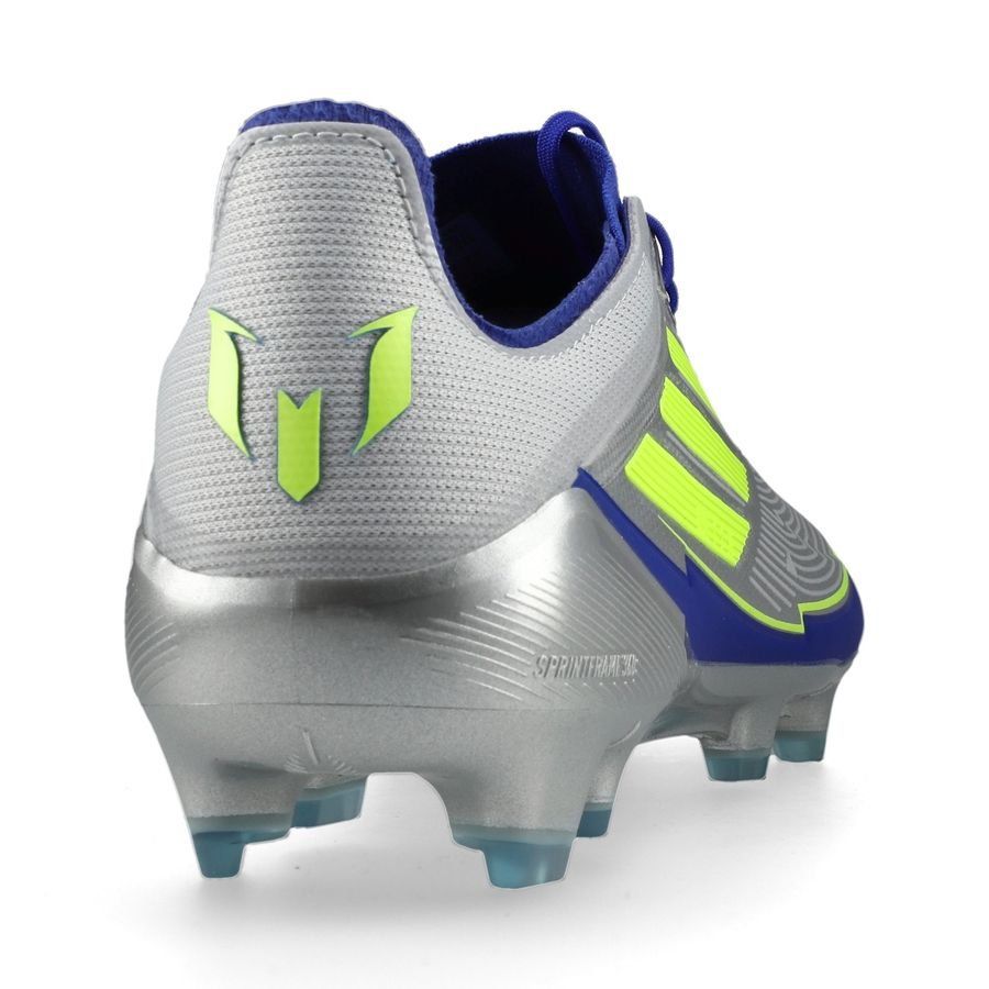 adidas F50 Messi Elite FG La Vida Rapida - Argenté/Jaune/Bleu