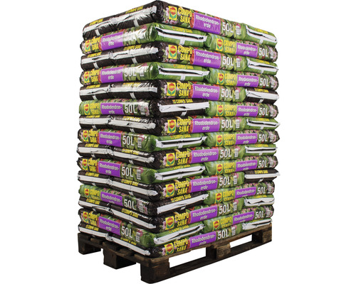 COMPO SANA® Rhododendron- en Hortensiagrond (45 zakken x 50 liter = 2,25 m³) 1 pallet ook geschikt voor azalea's, heide en camelia's, heidecompost